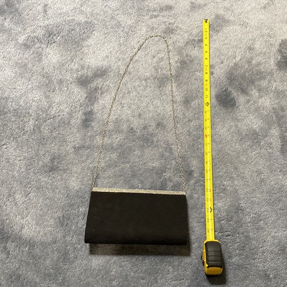 Nina Black Clutch with Jewels and Optional Strap - Picture 6 of 6